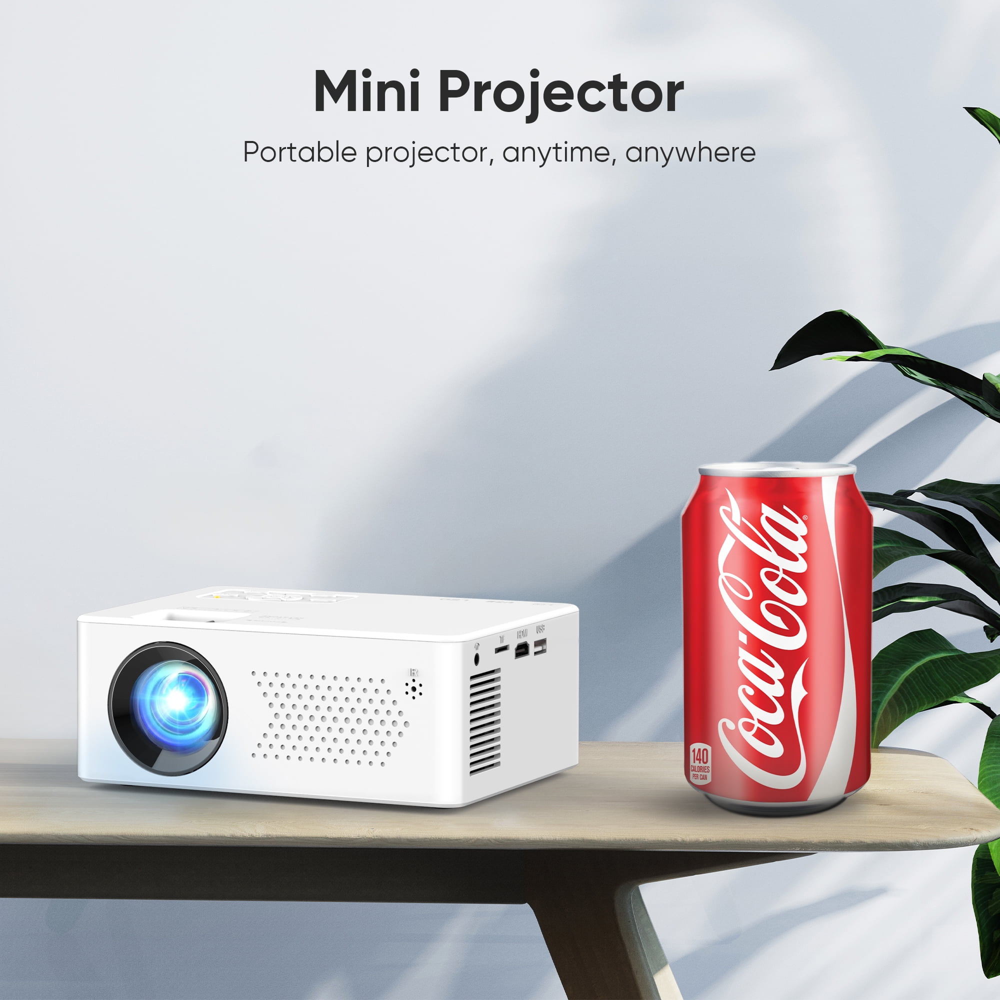 Faltopu Mini Bluetooth Projector with Tripod, 9500LM Full HD 1080P Portable Home Theater Projector ,Support 250"Display
