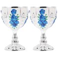 thumbnail image 1 of Copa de vino de estilo europeo, copa de vino pequeña de Metal, copa para sorber Vintage, copa de vino de aleación portátil, 2 uds., 1 of 5