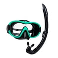 thumbnail image 3 of Snorkel Set Goggles de natación Adultos Goggles de buceo para buceo de deportes acuáticos verde, 3 of 8