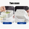 thumbnail image 6 of SPOORYYO Clear Refrigerator Organizer Bins 4 Compartment Divided Tray with Lid for Snacks, Fruit, and More, 6 of 6
