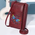 thumbnail image 6 of OIDERY Cell Phone Purse with Zipper Personalized Leather Cell Phone Wallet Dragonfly The Future is Mind Hearts Long Purse for Gift Holiday Customized Gift, 6 of 12