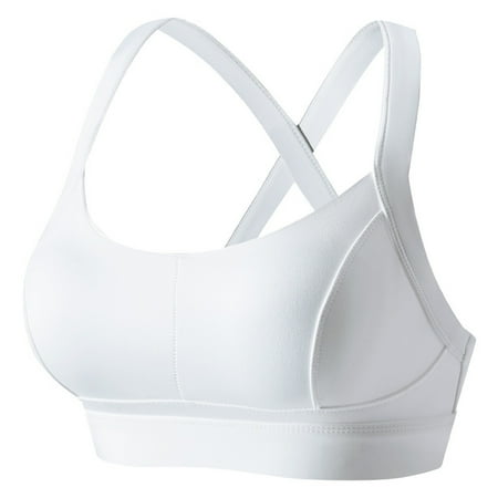 Oplxuo Sports Bras for Women Padded Sexy Crisscross Strappy Back Tank Top High Impact Workout Yoga Bra