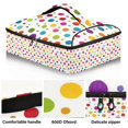 thumbnail image 2 of Iauyy Casserole Carrier for Hot Food Insulated Casserole Travel Carry Bag with Lid Food Warmer Bag for Party/Picnic,Polka Dot Playful Design, 2 of 7