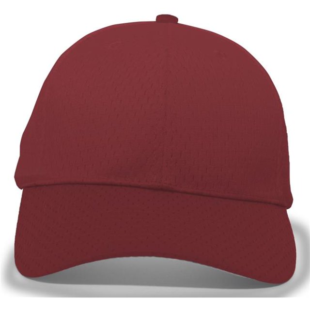 Pacific Headwear 805M.045.OS Coolport Mesh Hook & Loop Adjustable Cap, Maroon - One Size