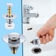 thumbnail image 1 of Tapón para lavabo de baño Xihbxyly con filtro de rebote y núcleo universal, 1 of 7