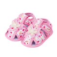 thumbnail image 4 of Linfrsh Baby Girls Boys Sandals Summer Beach Outdoor Bowknot Soft Rubber Sole Toddler Princess Flats Walking Shoes(Light Pink,0-6 Months), 4 of 5