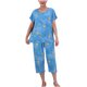 thumbnail image 1 of Juegos de Dos Piezas para las Mujeres de Verano Casual Manga Corta Cuello Redondo Pijamas Y Pantalones Cortos, Pijamas de Verano para las Mujeres, 1 of 4