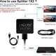 thumbnail image 4 of HDMI Splitter 1 in 2 out, 4K HDMI Splitter with 4FT HDMI cable for dual display copy/mirror, 1x2 HDMI Splitter 1 to 2 amplifiers, 4 of 4