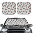 thumbnail image 2 of Daiia Watermelon 2PCS Car Windshield Sun Shade, Foldable Sun Shield for Car Front Window, Auto Sun Blocker Visor Protector Universal for Truck SUV Pickup-Large, 2 of 7