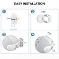 thumbnail image 2 of Yuhsdv Wall Mounted Bluetooth-compatible Speaker Holder for Echo Dot 5/4 (White), 2 of 10