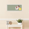 thumbnail image 3 of PinPix ArtToFrames 28x10 Custom Cork Bulletin Board    Poster Board Has a Fabric Style Canvas Finish, Framed in Satin White Frame (PinPix-229), 3 of 5