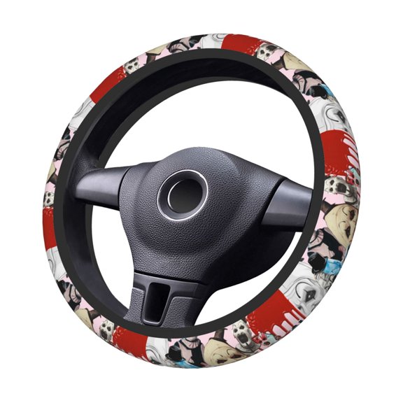 Terri-Fier Steering Wheel Cover Elastic Stretch Breathable Vehicle Steering Wheel Protector Car Interior Accessories