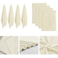 thumbnail image 5 of Green Essen 4 Pack Oversized Bath Towel Sets 700 GSM Soft Shower Towels 35 x 70 Inches Quick Dry Bath Sheets Highly Absorbent Bath Towel Clearance for Bathroom Spa Hotel Gym(Cream), 5 of 12
