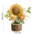 thumbnail image 4 of zhangmingg Tournesols en Pot Tissés Réalistes pour Centre de Table Intérieur, 4 of 8