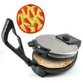 thumbnail image 1 of StarBlue Roti Maker de 10 pulgadas con calentador Roti gratuito y mango extraíble, la máquina eléctrica automática antiadherente de acero inoxidable para hacer estilo indio Chapati, omelette, Roti AC, 1 of 5