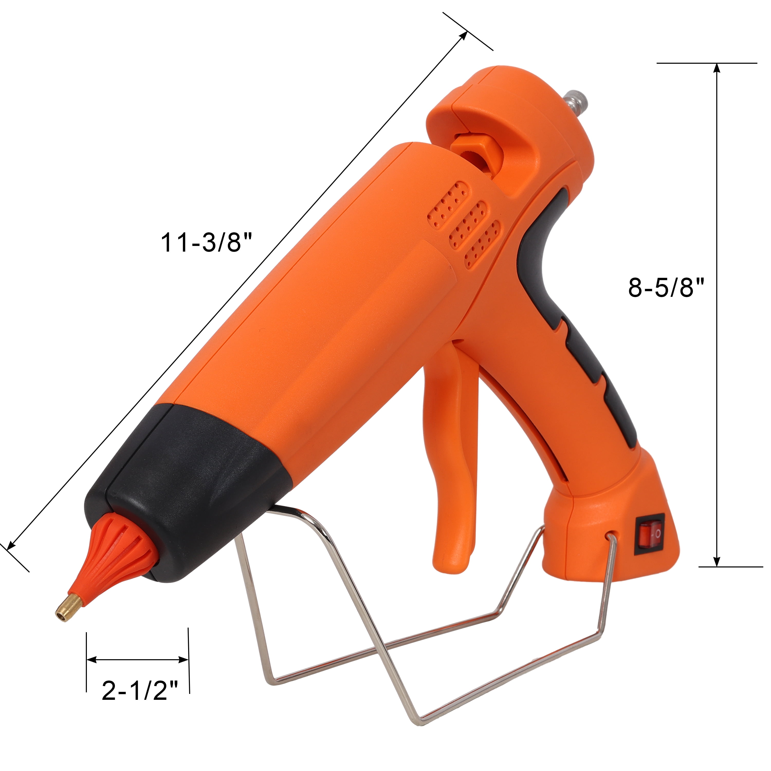 550W Hot Glue Gun Kit- 4 Nozzles, 24 Sticks, DIY Thermo Tool
