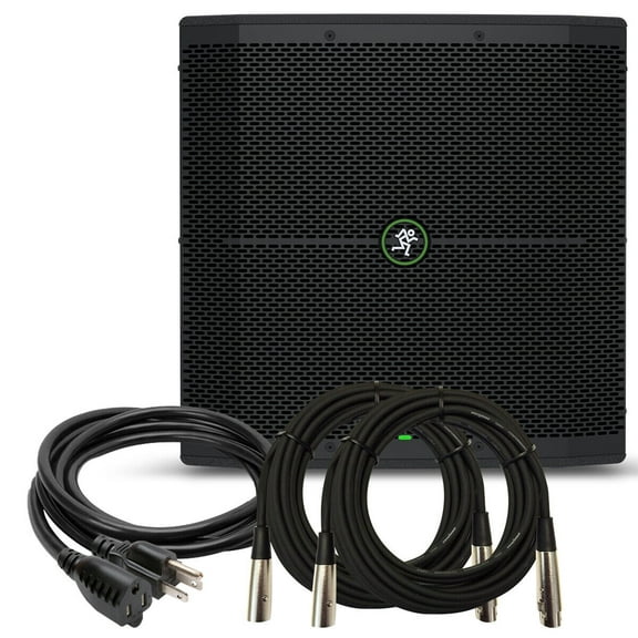 Mackie Thump118S 1400 Watt 18-inch Powered Subwoofer   2 MR DJ Cables