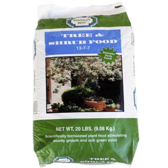 Arizona's Best AZB10081 20 LB Bag of 13-7-7 Tree & Shrub Food Fertilizer
