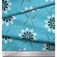 thumbnail image 2 of Soimoi Crepe Silk Fabric Leaves & Floral Artistic Print Fabric by the Yard 42 Inch Wide, 2 of 3
