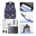 thumbnail image 4 of Disketp Colorful Dinosaur Mochila Ligera Clásica con Múltiples Bolsillos, Mochila Casual para Hombre y Mujer, Ideal para Escuela, Trabajo y Viajes, 4 of 6