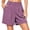 Purple, variant on Shorts for Women 2026 Summer Elastic High Waist Wide Leg Dressy Casual Office Work Shorts with Pockets