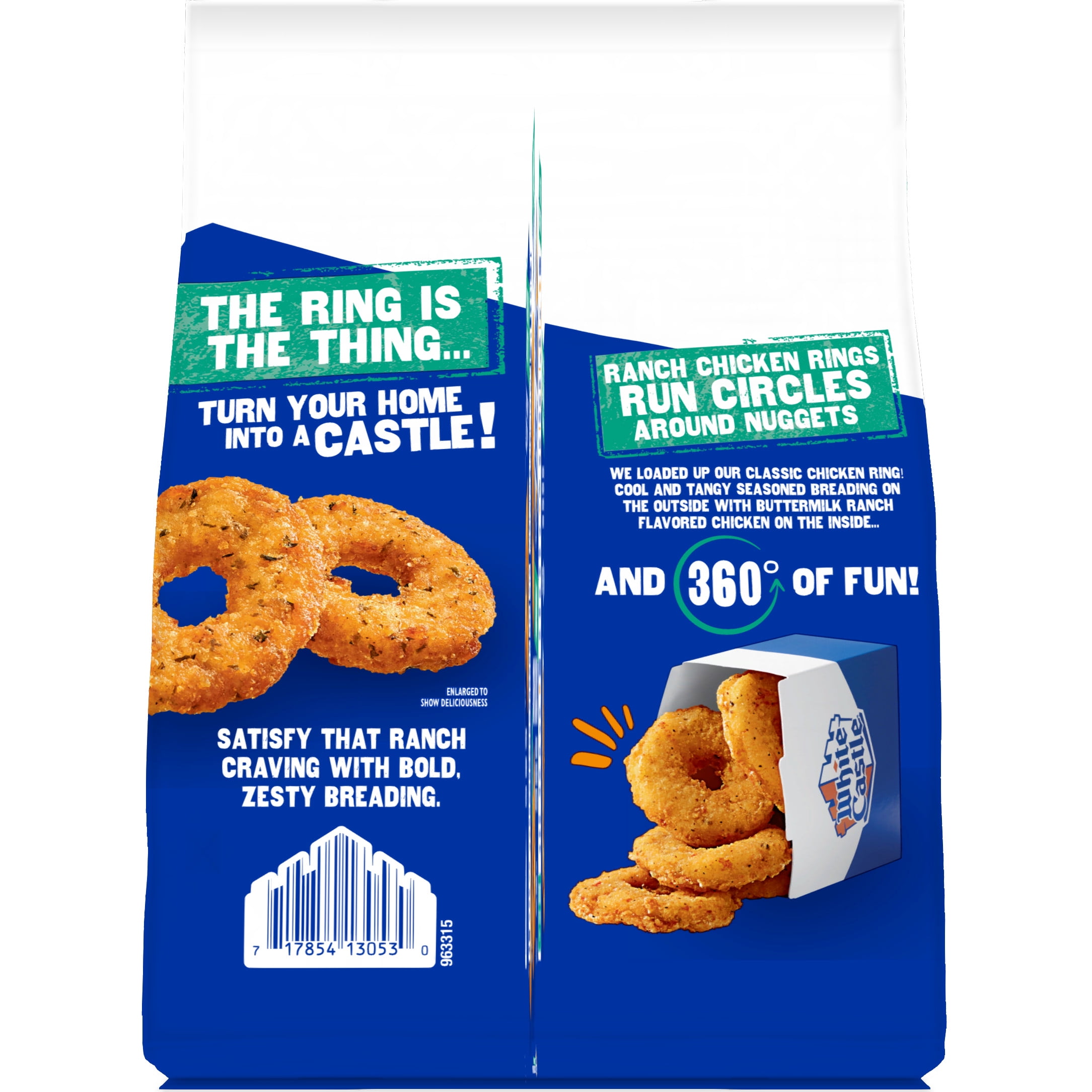 White Castle Chicken Rings Ranch 20oz Bag (Frozen Chicken)