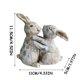 thumbnail image 4 of Love Bunny Adornos Pareja Escultura Adornos Jardín Decoración Adornos Manualidades Regalos Wmkox8yii  gf7702, 4 of 4