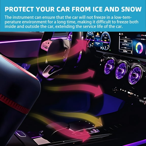 Snow remover car windscreen defogging de-icing fast melting portable heater