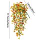 thumbnail image 2 of Decoración de Pared con Flores Artificiales de Imitación Violeta | Paquete de 2 Flores Falsas Naranjas y Amarillas para Bodas, Jardines y Patios, 2 of 5
