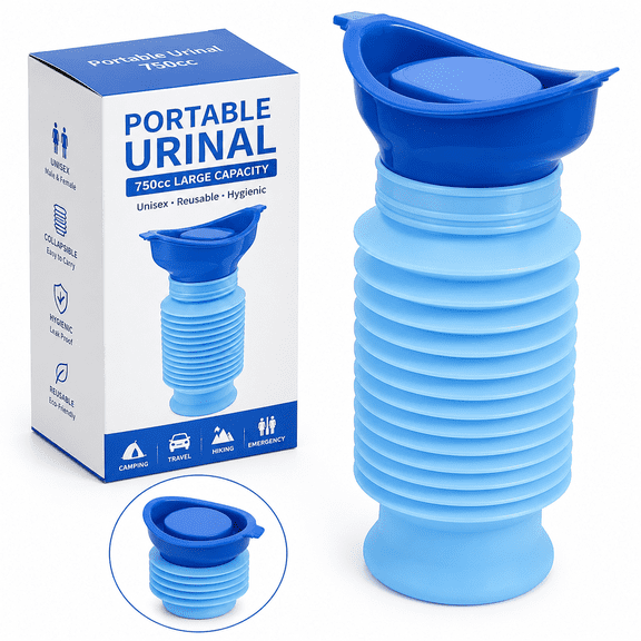 Unisex Adjustable Collapsible Portable Urinal Pee Bottle 750ML
