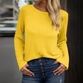thumbnail image 6 of Karight Long Sleeve Shirts for Women Crewneck Casual Loose Tunic Tops Lightweight Basic Tee Fashion Clothes, 6 of 8