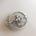 thumbnail image 2 of Vintage Silver Plated Western Cowboy Eagles Rodeo Wildlife Belt Buckle, 2 of 5