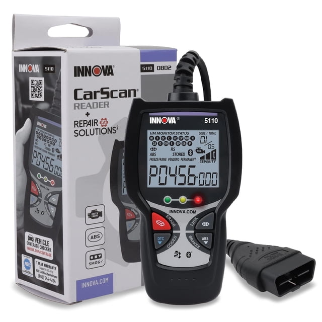 Escáner OBD2 Innova 5110 con ABS, luz de control de contaminación y restablecimiento