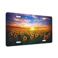 thumbnail image 2 of KAKALAD Sunflowers Full Bloom Sunset Aluminum Universal Car Vehicles License Plate 6" x 12" (4 Holes), 2 of 9