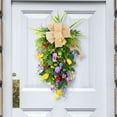 thumbnail image 1 of Chmadoxn Garlands Tulips Hanging Tree Wreath Simulation Flower Romantic Wedding Scene Decoration Showcase Window Decorations a wreath, 1 of 3