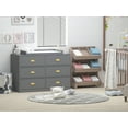 thumbnail image 4 of Baby 6 Drawer Dresser with Changing Top Storage Dresser for Nursery/Bedroom Gray, 4 of 7