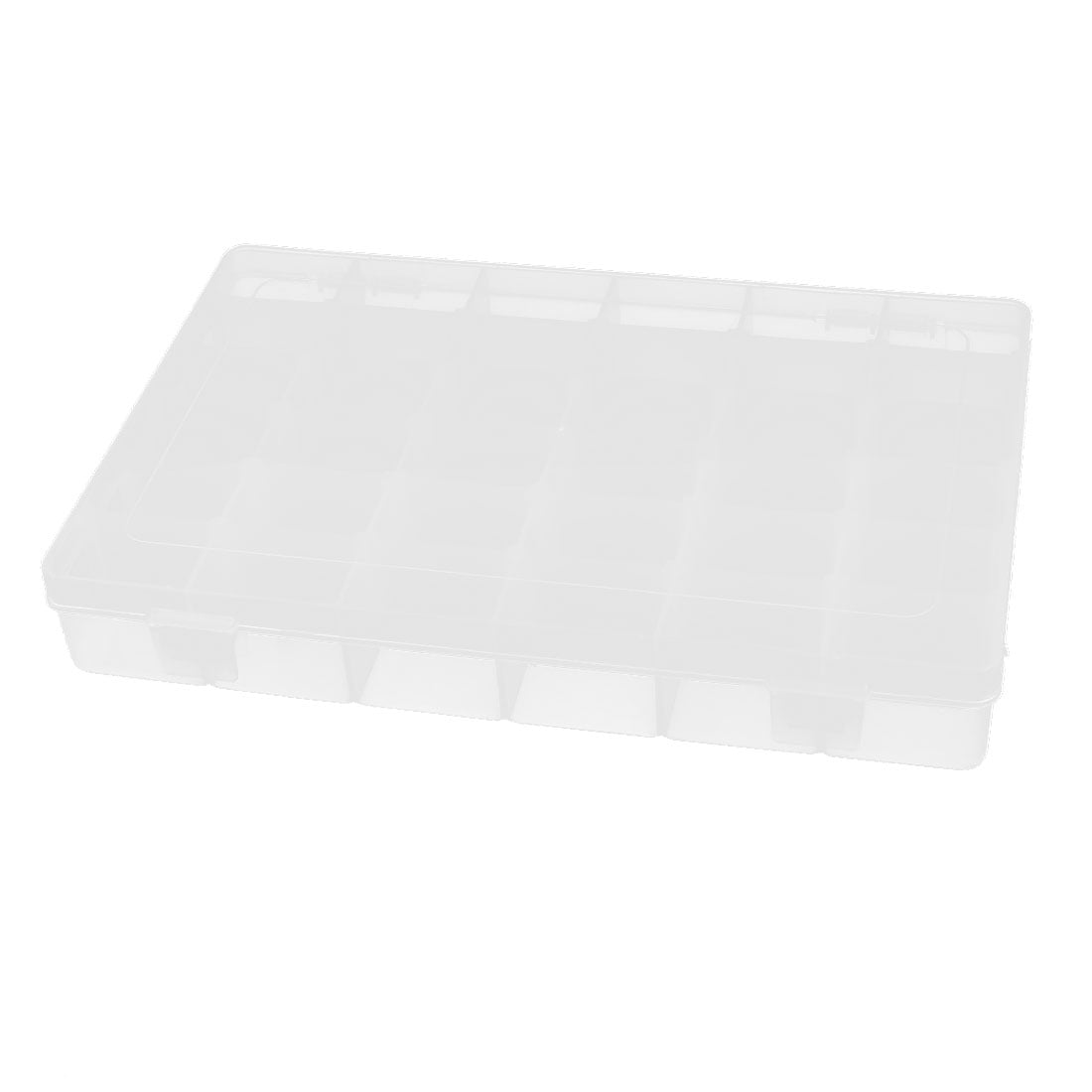 Unique Bargains Double Closure Transparent 36 Slots Electronic