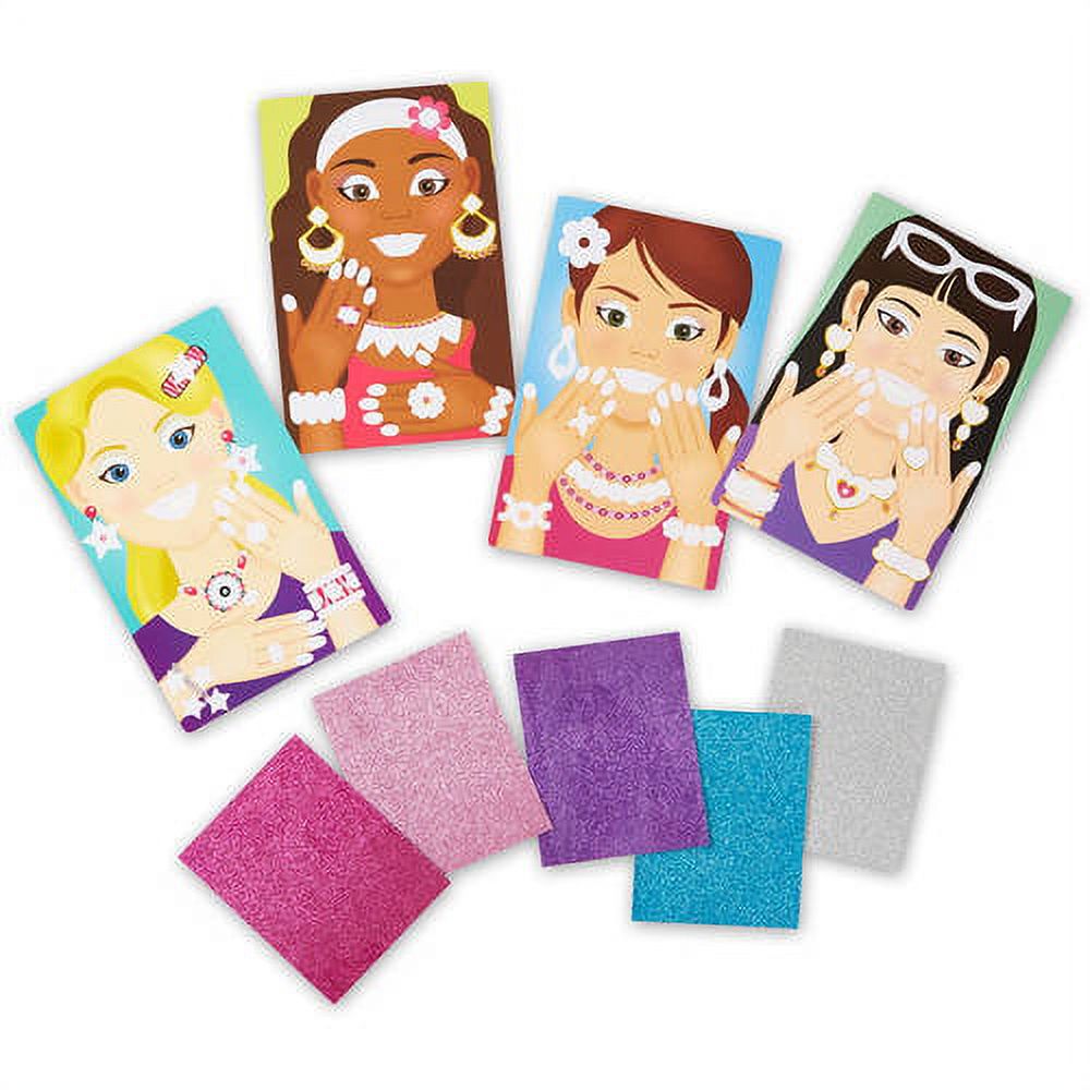 Melissa And Doug Mess Free Glitter Craft Kit Glamour Faces