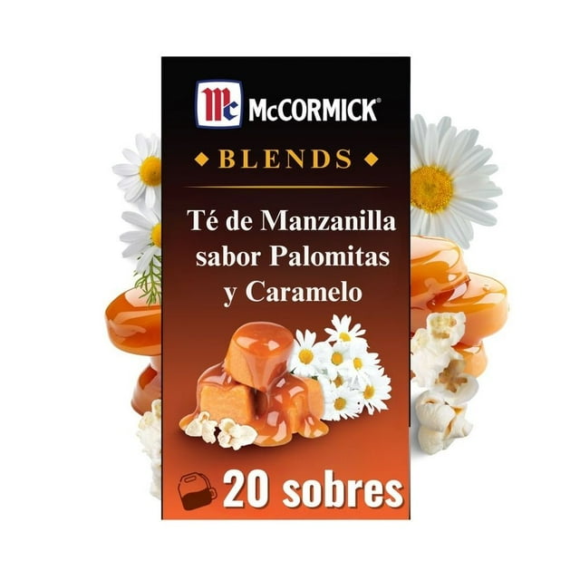 Té de manzanilla McCormick Blends sabor palomitas y caramelo 20 sobres