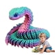 thumbnail image 3 of Juguete Antiestrés con Forma de Serpiente Impreso en 3D, Articulaciones Flexibles Cristal, Juguetes Escritorio Ejecutivos, Decoración del Hogar, Regalos Perfectos para el Autismo, 3 of 5