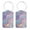 Multi4, variant on RATGON 2 Pack Luggage tag PU Leather with Stainless Steel Loop Pink Purple Ink Fusion Travel Trip