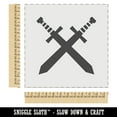 thumbnail image 2 of Crossed Swords Battle Icon DIY Cookie Wall Craft Stencil - 11.5 Inch, 2 of 5
