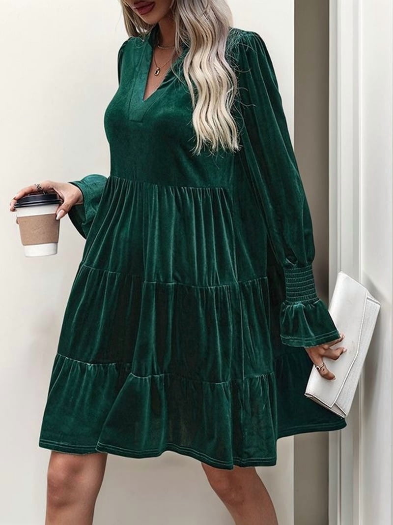 slim fit dress slacks Halter Neck Short Dark Green Prom Dresses, Short Dark Green Formal Gra –  jbydress