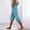Blue, variant on WEIee Woman Capri Pants Casual Summer Pocket Cropped Pants with Drawstring Solid Color Straight Leg Versatile Trousers Loose Fit Weekend Lady Pants Army Green L