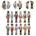 thumbnail image 6 of yotijay 12 Pieces Nutcracker Figurines, Wooden Nutcracker Statues ,Christmas Decor Table, 6 of 9