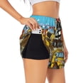thumbnail image 1 of Balery Different Construction Site Vehicles Pantalones cortos deportivos para mujer con forro y dos bolsillos, elásticos, para entrenamiento, gimnasio, yoga-Small, 1 of 7