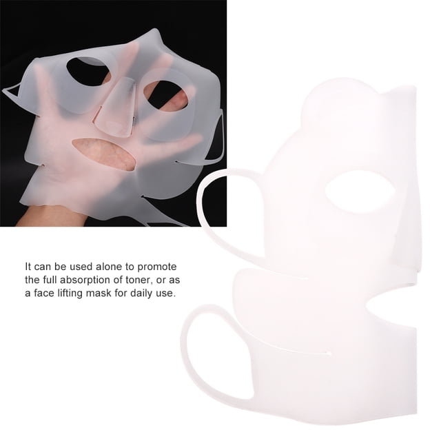 Soporte de mascarilla facial de silicona reutilizable para máscaras de hoja, Máscara facial de silicona Cubierta de máscara facial de gancho para la oreja para evitar la evaporación Unbranded JM26880