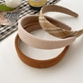 thumbnail image 6 of Korea Autumn Hair Hoop Fabric Hair Accessories Wide-Brimmed Headband Press Hair Hairband 01, 6 of 8