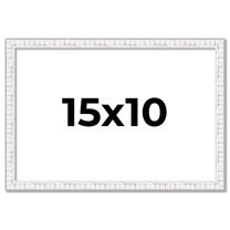 15x10 Frame White Real Wood Picture Frame Width 0.75 inches | Interior Frame Depth 0.5 inches |