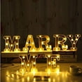 thumbnail image 4 of LED Letter Lights Sign Light Up Letters Sign for Night Light Wedding/Birthday Party Battery Powered Christmas Lamp Home Bar Decoration(Q), 4 of 6